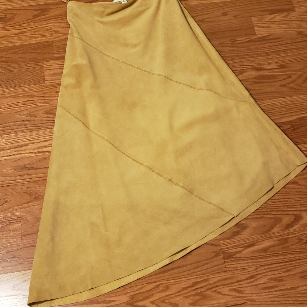 Banana Republic suede asymmetrical skirt